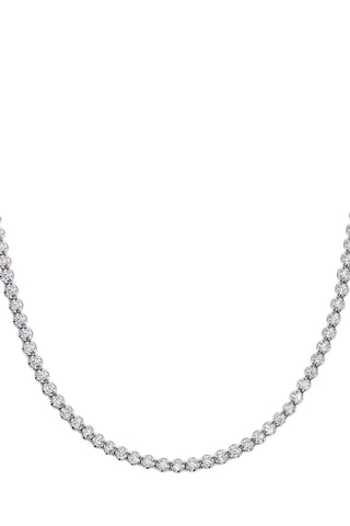 Collar Rivière - Oro blanco y diamantes