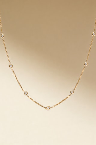 Collar Sunshine - Oro amarillo y diamantes