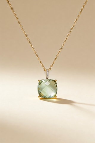 Colgante - Oro amarillo y amatista