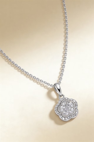 Colgante Blair - Oro blanco y diamantes