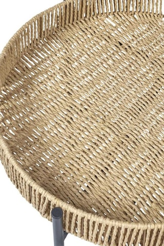 2 Bijzettafels Pampa - Naturel en Zwart