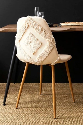 4 Stoelen Faro Mirage 
Crèmekleurig en Bruin