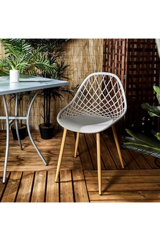 4 Tuinstoelen Malaga - Grijs