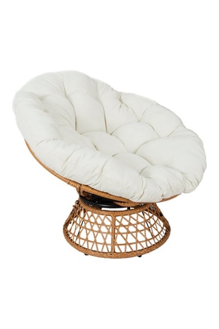 Fauteuil Cancun - Bruin en Wit