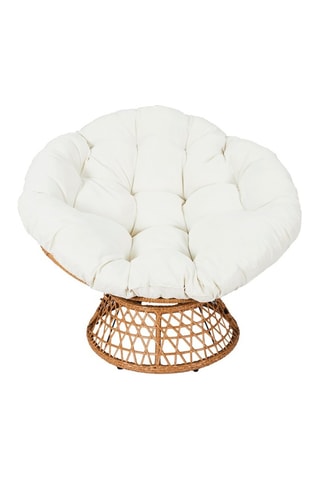 Fauteuil Cancun - Bruin en Wit