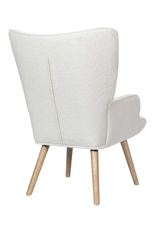 Fauteil Rhea - Wit - Van polyester