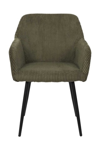 2 Fauteuils Scott - Groen - Geribd velours