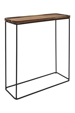 Consoletafel - Naturel en Zwart