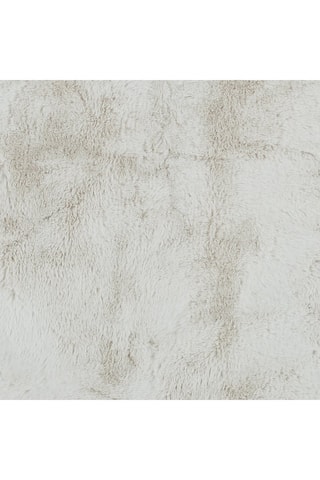 Vloerkleed met Imitatiebont Wit - 60 x 90 cm