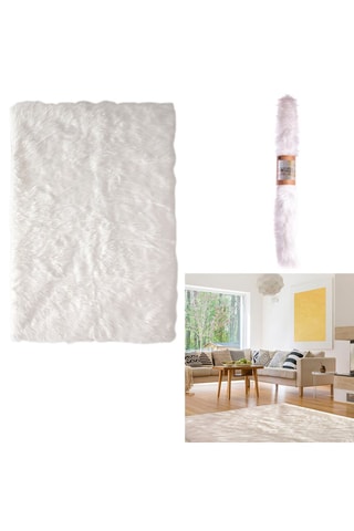 Vloerkleed Ecru - 115 x 170 cm