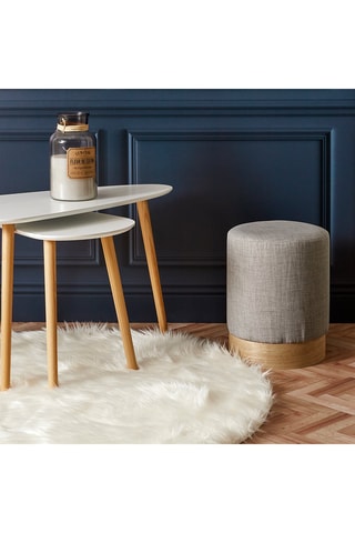 Vloerkleed Wit - 115 cm