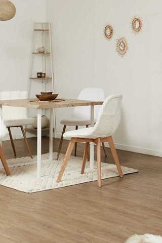 Hoekwandelement Wit en Beige