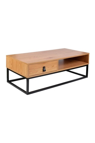 Salontafel 1 Lade  Naturel en Zwart