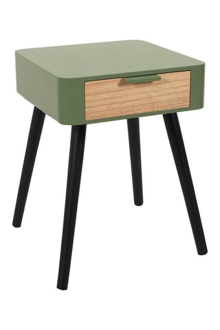 Nachtkastje Kaki en Zwart