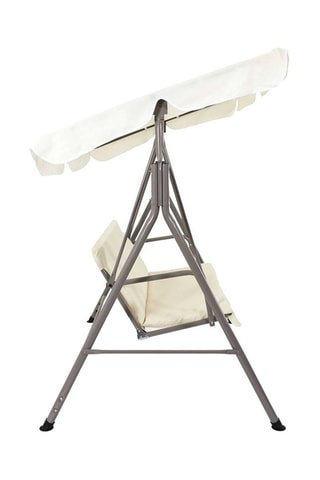 Schommelstoel Sonia Beige en Grijs