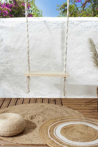 Macramé SchommelStoel Wit