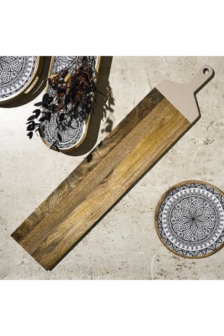 Mangohouten Serviesplank - 100 x 20 x 1,5 cm