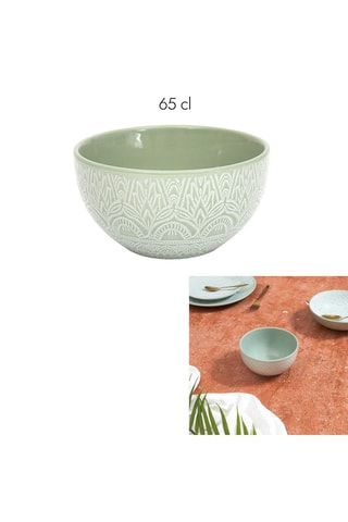 6 Aardewerk Kommen Mirage - 65 cl