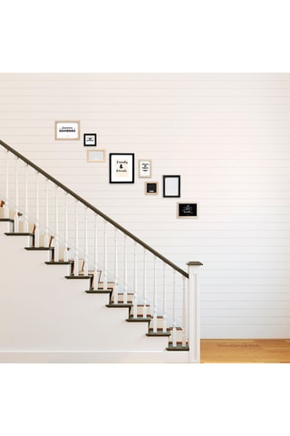 8 Houten Fotolijsten Zwart en Naturel