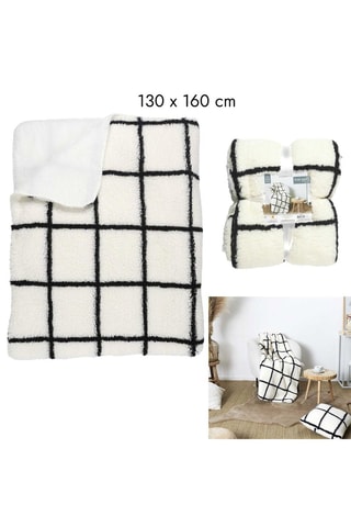 Plaid - Wit -  130 x 160 cm