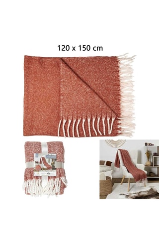 Plaid - Oranje -  120 x 150 cm