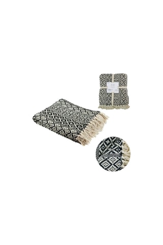 Plaid Zwart en Wit - 120 x 150 cm