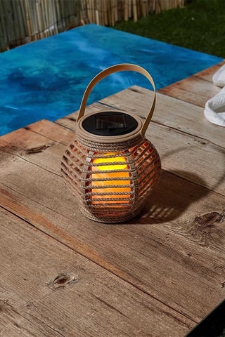 Lanterna a energia solare LED - 15 cm - Beige