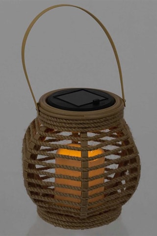 Lanterna a energia solare LED - 15 cm - Beige