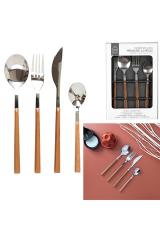 Servizio di posate in acciaio inossidabile - 16 pezzi