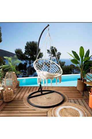 Schommelstoel Terre Inconnue Beige