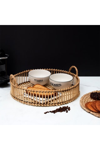 Rond Bamboe Dienblad 40 cm