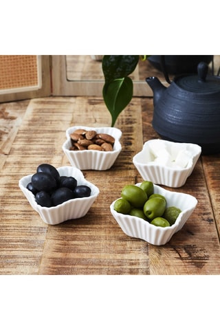 4 Keramische Schaaltjes - 7,5 cm