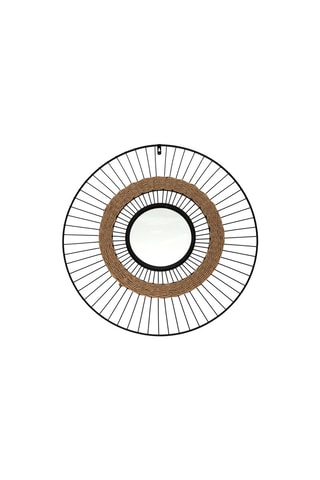 Draadspiegel Zwart en Beige