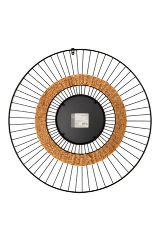 Draadspiegel Zwart en Beige