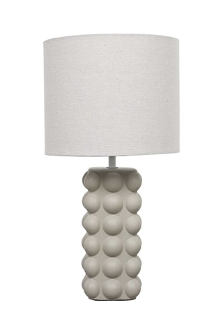 Keramische en Linnen Tafellamp - Taupe