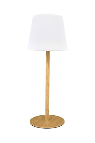 Oplaadbare Lamp Natural - Houtimitatie en Wit