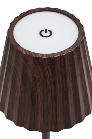 Ledtafellamp - Houtimitatie