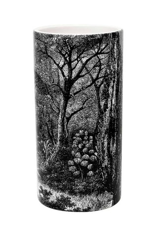 Vaas keramiek Black Forest 25 cm - Zwart