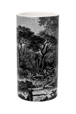 Vaas keramiek Black Forest 25 cm - Zwart