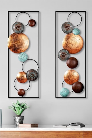 Wanddecoratie Textured - 92 x 32 cm - Zwart