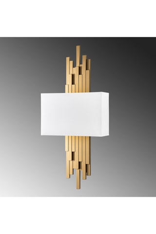 Wandlamp Axis - Goudkleurig en Wit - 2 x 40 W