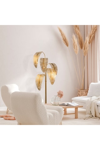 Lampadaire - Doré - 5 x 40 W