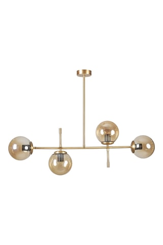 Candeeiro suspenso Favori - Dourado - 4 x 60 W
