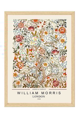 Wanddecoratie William Morris - 55 x 75 cm