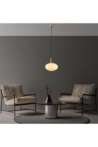 Candeeiro suspenso Asker - Branco - 40 W