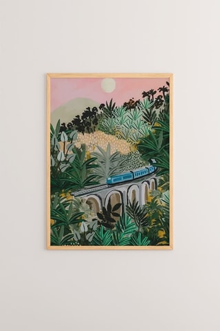 3 Houten Wanddecoraties- Roze - 33 x 48 x 2 cm