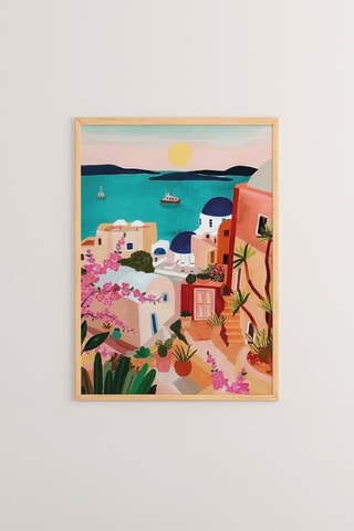 3 Houten Wanddecoraties- Roze - 33 x 48 x 2 cm