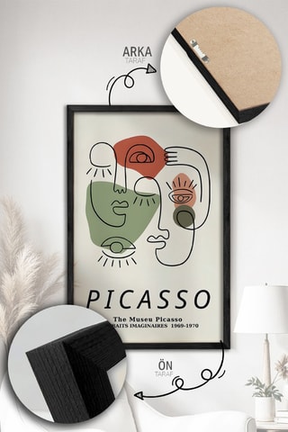 3 Houten Wanddecoraties- Beige - 33 x 48 cm