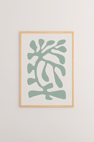 3 Houten Wanddecoraties- Groen - 33 x 48 cm