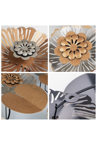 Acessório de parede decoração em metal - 111 x 9 x 47 cm